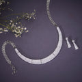 Opal Touch - Radiant White Elegance Necklace - Necklace