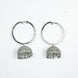 Radiant White Jhumka - Opal Touch