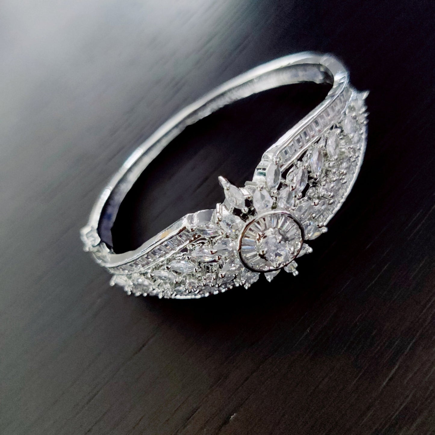 Opal Touch - Radiant White Rhodium Bracelet - Bracelets