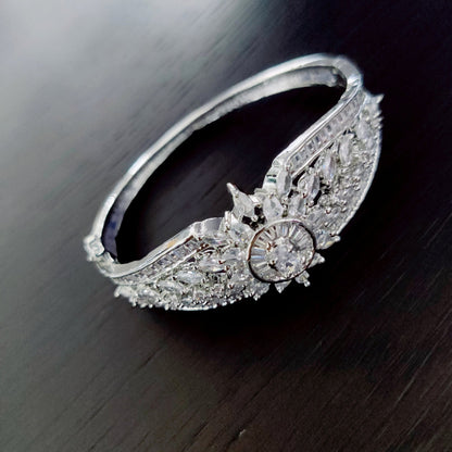 Opal Touch - Radiant White Rhodium Bracelet - Bracelets