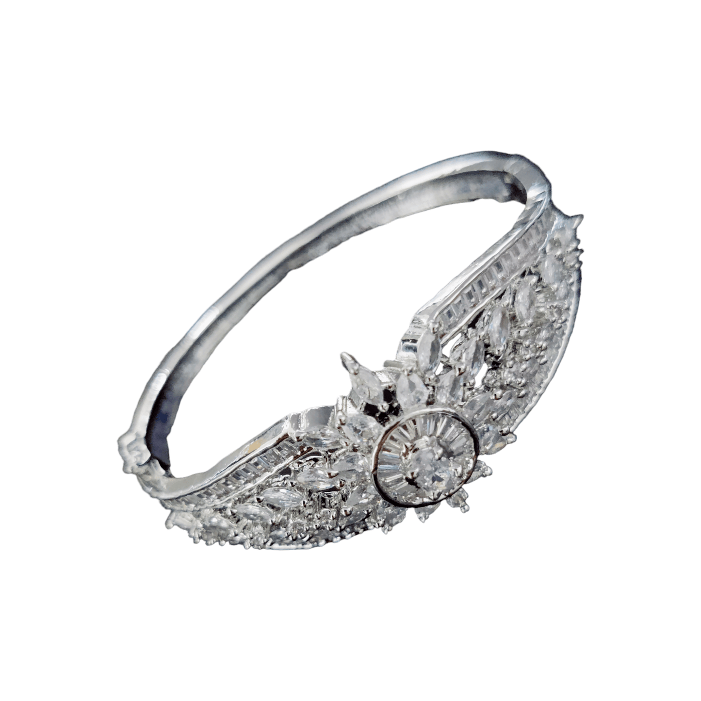 Radiant White Rhodium Bracelet - Opal Touch