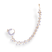 Opal Touch - Radiant White Two Tone Nose Pin - Nose Pin
