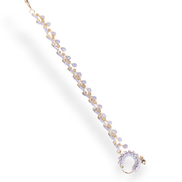 Opal Touch - Radiant White Two Tone Nose Pin - Nose Pin