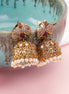 Jhumka - Rajputi Raga Matte Black Plated Jhumka - Opal Touch