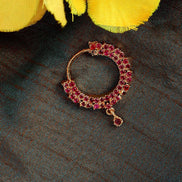 Opal Touch - Red-Gold Nose Pin - Nose pin