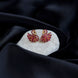 Studs - Red Gold Plated Cultural AD Studs - Opal Touch