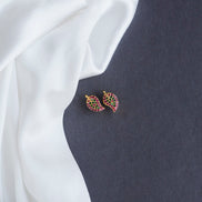 Studs - Red Green Feafy Studs - Opal Touch