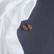 Studs - Red Green Feafy Studs - Opal Touch
