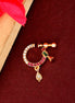 Opal Touch - Red-Green Gold Nose Pin - Nose pin