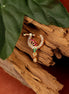 Opal Touch - Red-Green-White CZ Nose Pin - Nose pin