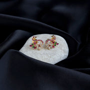Studs - Red Minimalist Stud Earrings - Opal Touch