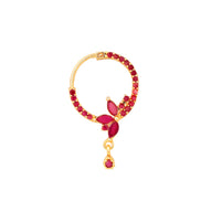 Opal Touch - Red Stone Nose Pin - Nose pin