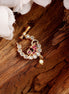 Opal Touch - Red-White Gold Nose Pin - Nose pin