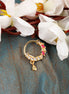 Opal Touch - Red-White Gold Nose Pin - Nose pin