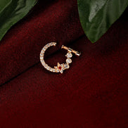 Opal Touch - Red-White Gold Nose Pin - Nose pin