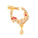 Opal Touch - Red-White Gold Nose Pin - Nose pin