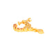 Opal Touch - Red-White Gold Nose Pin - Nose pin