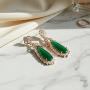 Regal Azure Glimmer Earrings - Opal Touch