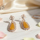 Regal Azure Glimmer Earrings - Opal Touch