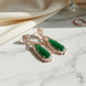 Regal Azure Glimmer Earrings - Opal Touch