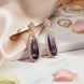 Regal Azure Glimmer Earrings - Opal Touch
