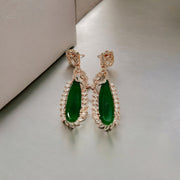 Earrings - Regal Azure Glimmer Earrings - Opal Touch
