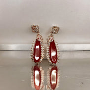 Earrings - Regal Azure Glimmer Earrings - Opal Touch