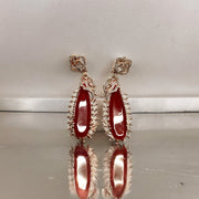 Earrings - Regal Azure Glimmer Earrings - Opal Touch