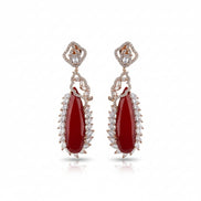 Regal Azure Glimmer Earrings - Opal Touch