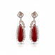 Regal Azure Glimmer Earrings - Opal Touch