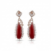 Regal Azure Glimmer Earrings - Opal Touch