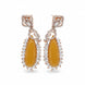 Regal Azure Glimmer Earrings - Opal Touch
