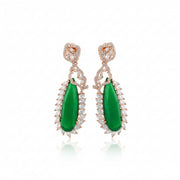 Regal Azure Glimmer Earrings - Opal Touch