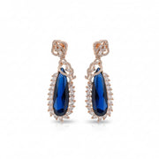 Regal Azure Glimmer Earrings - Opal Touch