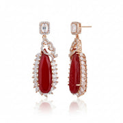 Regal Azure Glimmer Earrings - Opal Touch