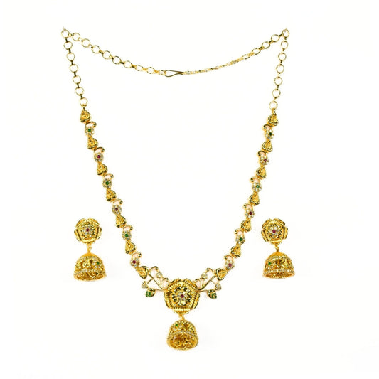 Necklace - Regal Bloom Necklace - Opal Touch