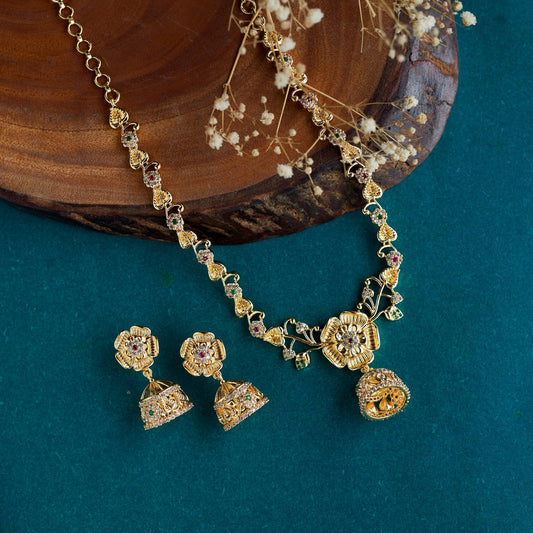 Necklace - Regal Bloom Necklace - Opal Touch