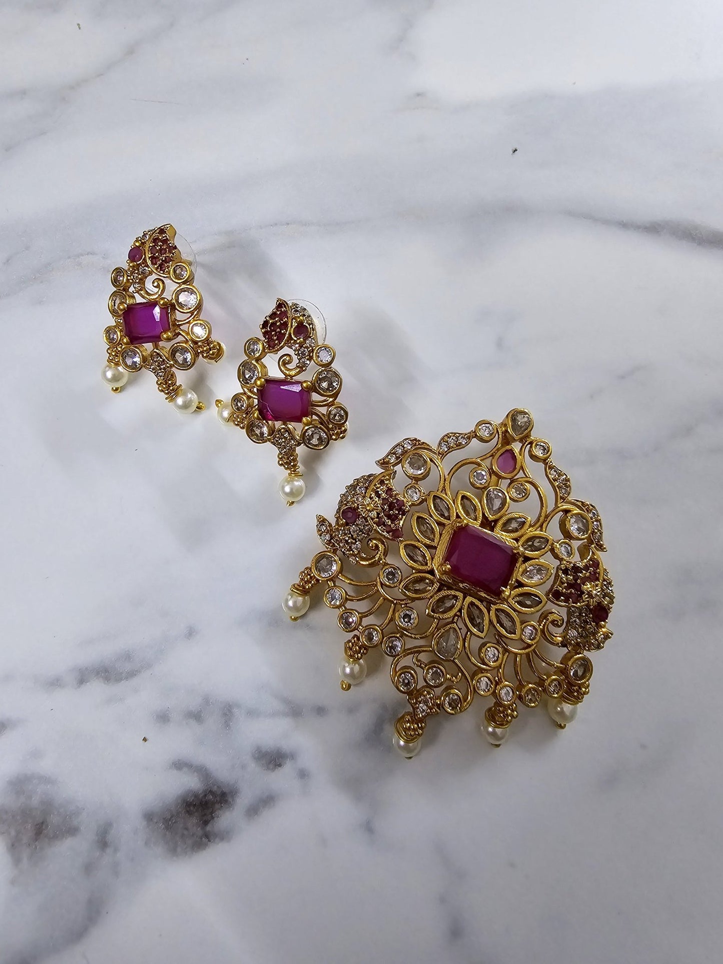 Locket Set - Regal Blossom Matte Locket Set - Opal Touch