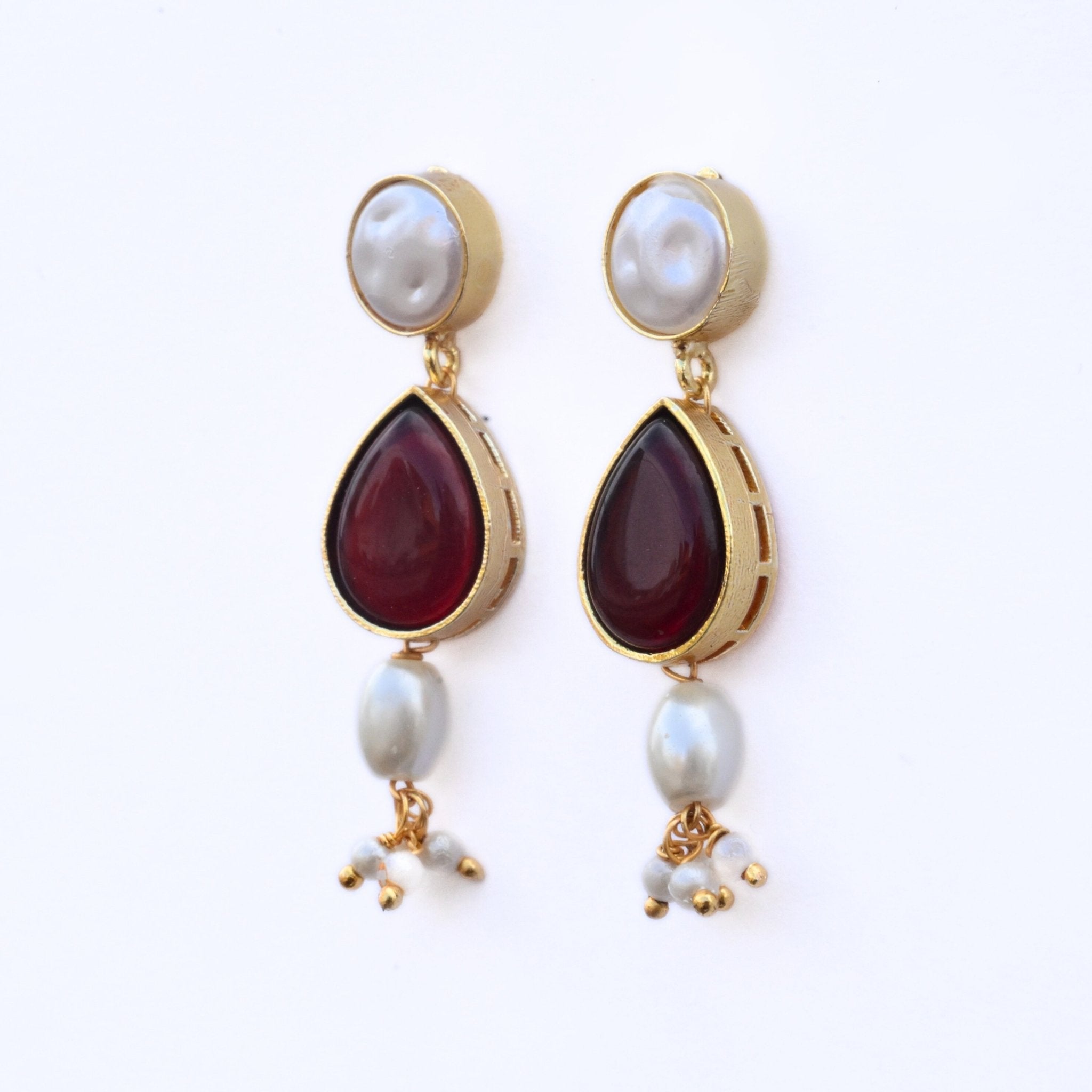 Necklace - Regal Harmony Gold Plated Necklace - Opal Touch