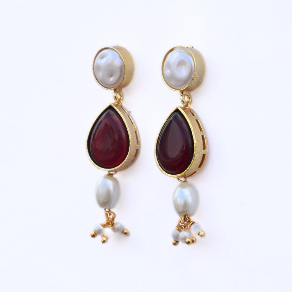 Necklace - Regal Harmony Gold Plated Necklace - Opal Touch