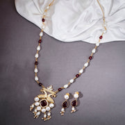 Necklace - Regal Harmony Gold Plated Necklace - Opal Touch