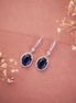 Earrings - Regal Oval Glow Drops - Opal Touch