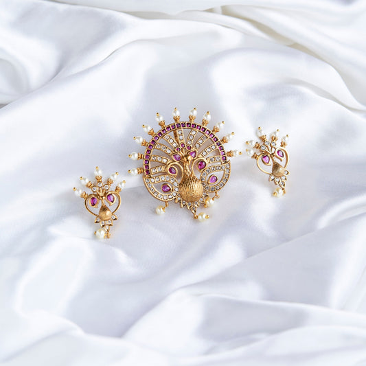 Locket Set - Regal Peacock Matte Locket Set - Opal Touch