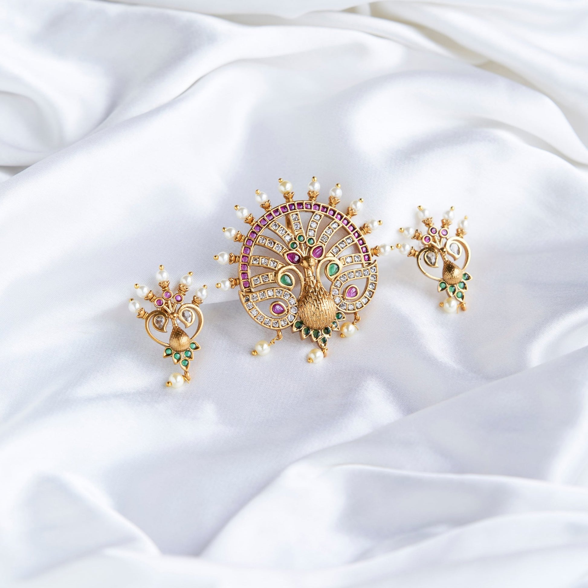 Locket Set - Regal Peacock Matte Locket Set - Opal Touch