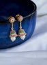 Jhumka - Regal Pearl Drop Golden Jhumkas - Opal Touch