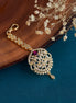 Tika - Regal Ruby Blossom Maang Tika - Opal Touch
