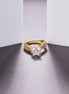Rings - Regal Spark Gold Plated Ring - Opal Touch