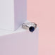 Rings - Regal Spark Rhodium Ring - Opal Touch