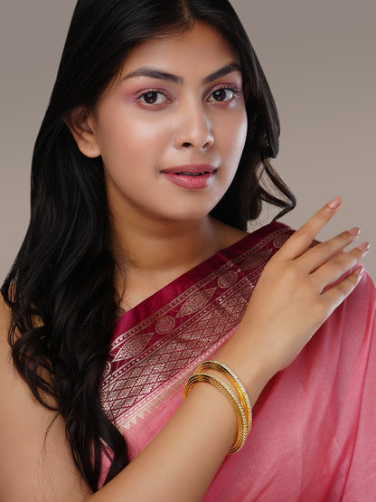 Bangles - Regalia Wraps Gold Plated Bangles - Opal Touch