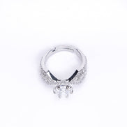 Opal Touch - Rhodium Love Knot Ring - Rings